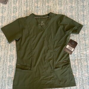 Scrubaid Olive V-Neck Scrub Top